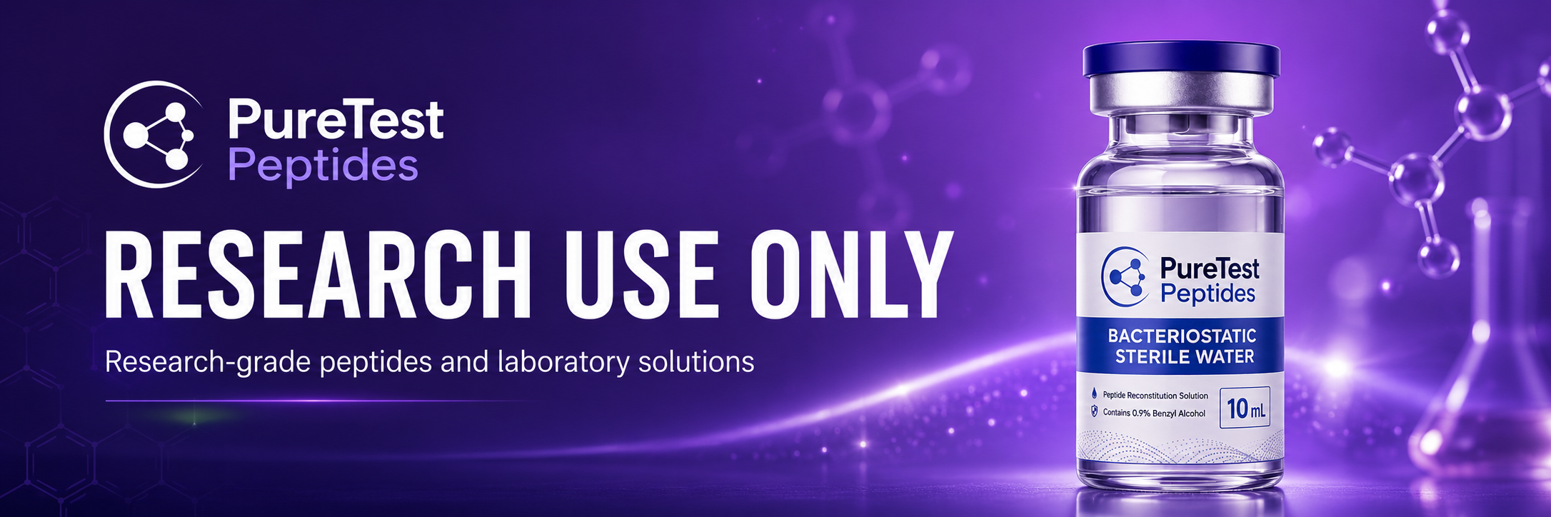 PureTest Peptides. Research use only. Research-grade peptides and laboratory solutions.